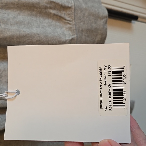 NWT Rumble Hacci Crew Sweatshirt Size Small - Picture 4 of 4